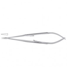 Jacobson Micro Needle Holder Straight - With Lock Stainless Steel, 18.5 cm - 7 1/4"